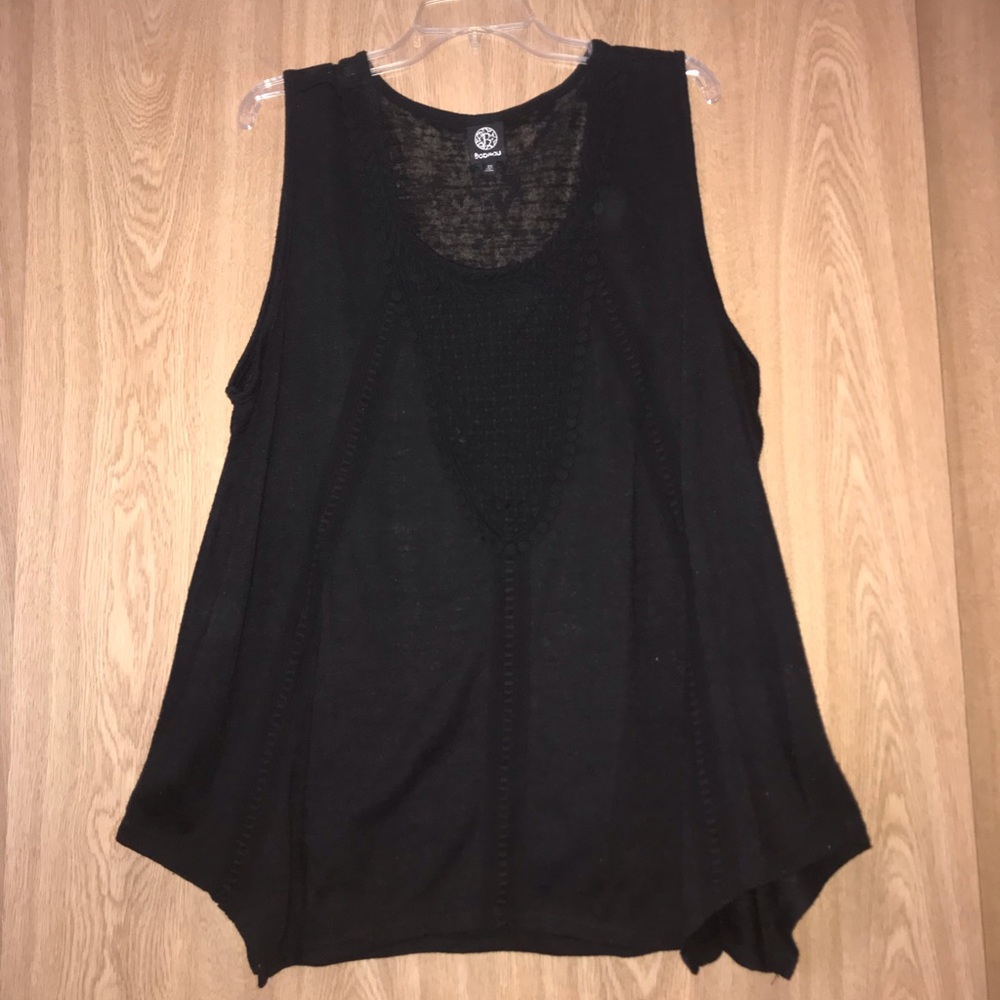 Black tank top